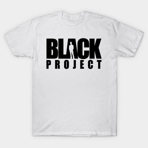 BLACK PROJECT BLACK LOGO T-Shirt by CrazyPencilComics